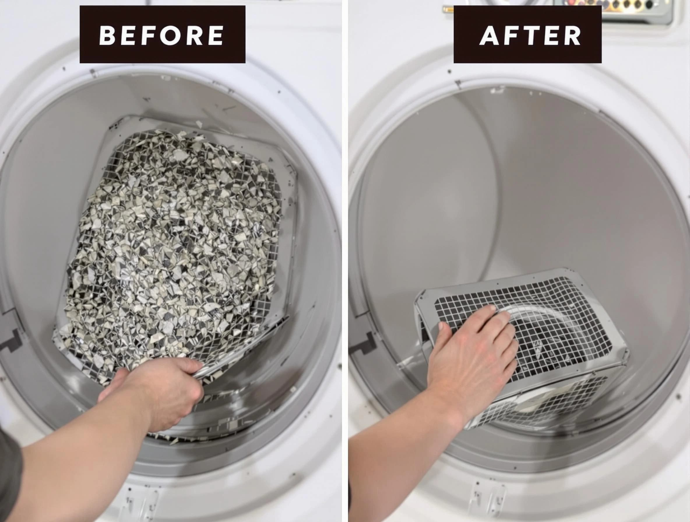 Professional lint trap cleaning by Billerica Dryer Vent Cleaning in Billerica