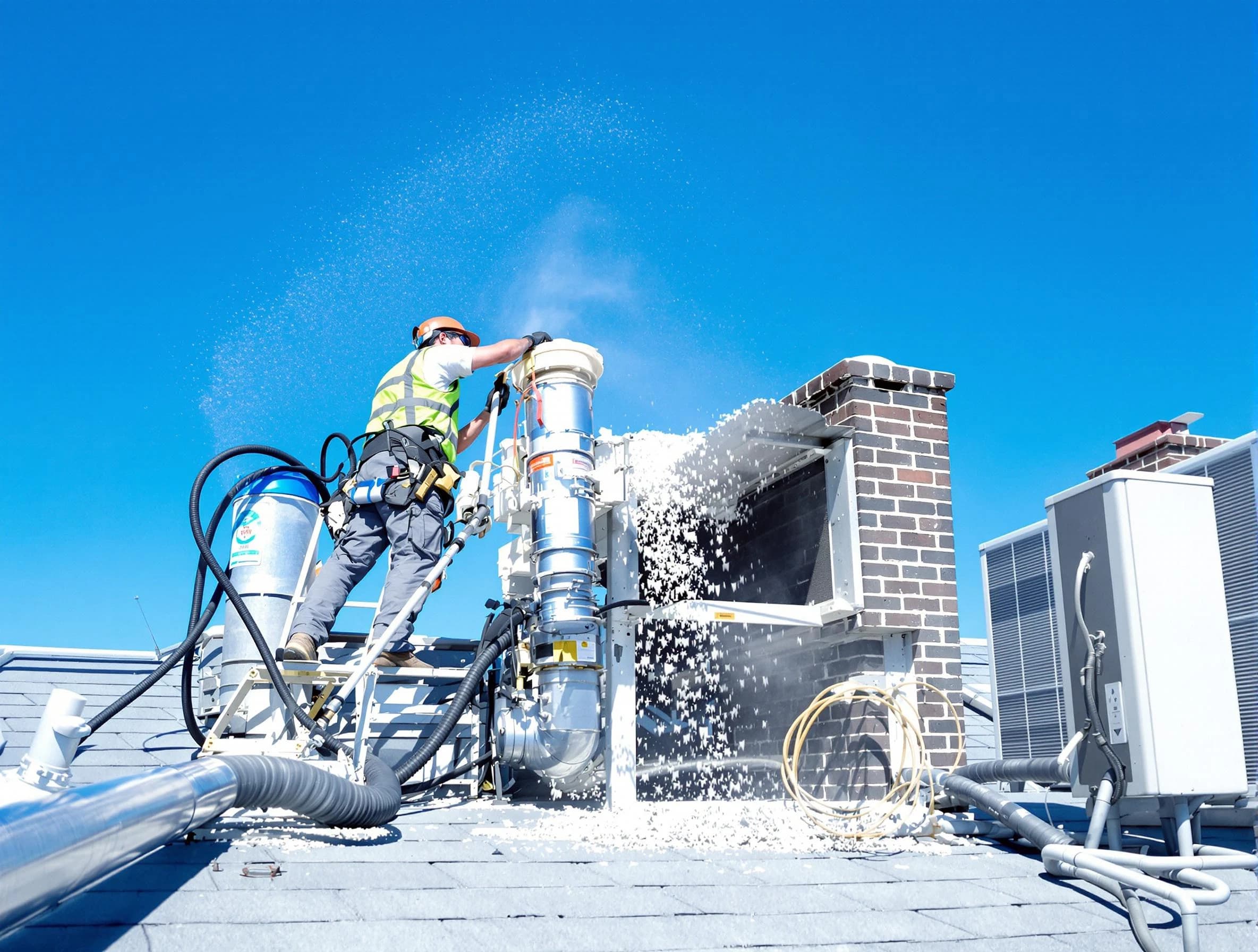 Expert roof dryer vent cleaning by Billerica Dryer Vent Cleaning in Billerica