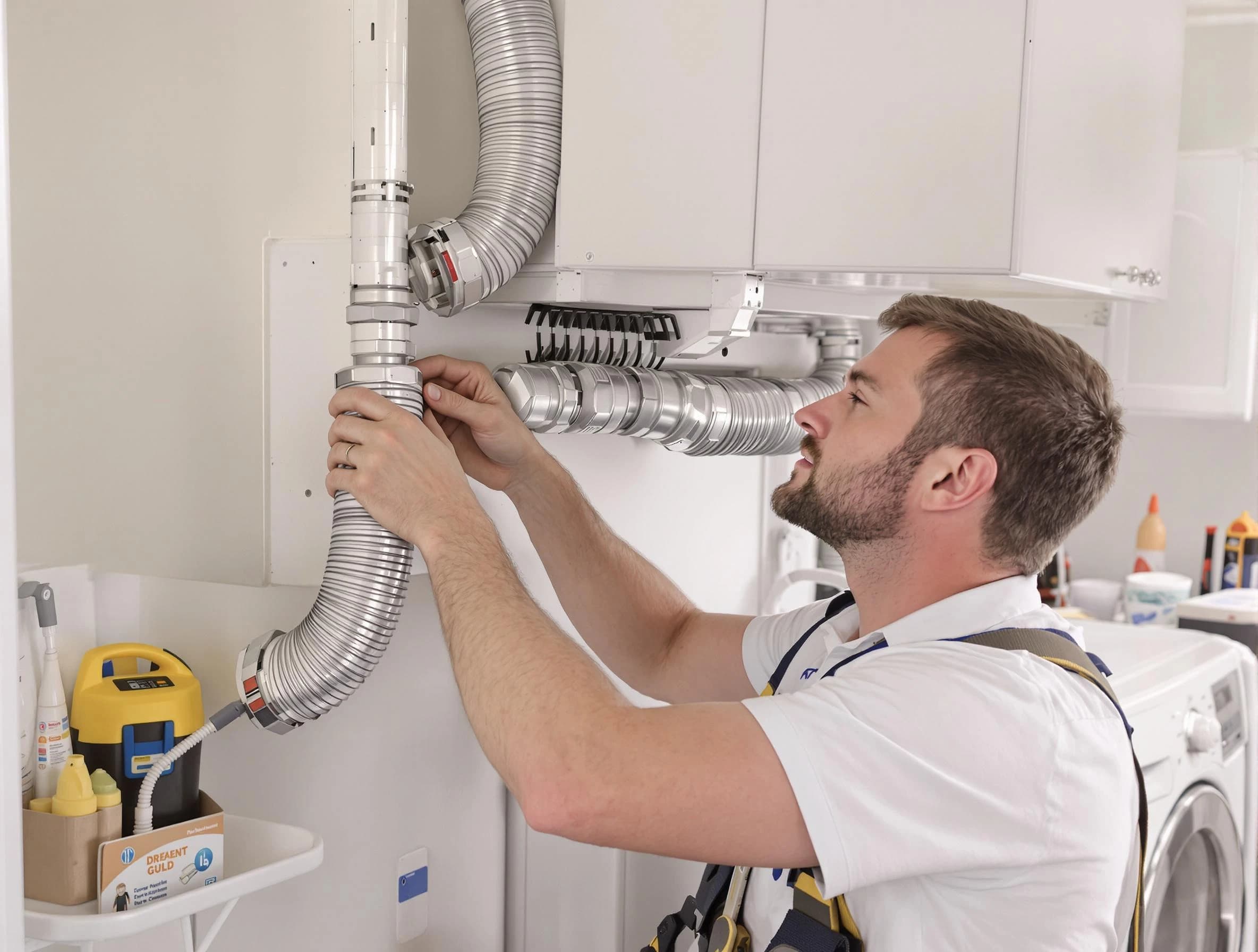 Professional dryer vent repair and installation by Billerica Dryer Vent Cleaning in Billerica