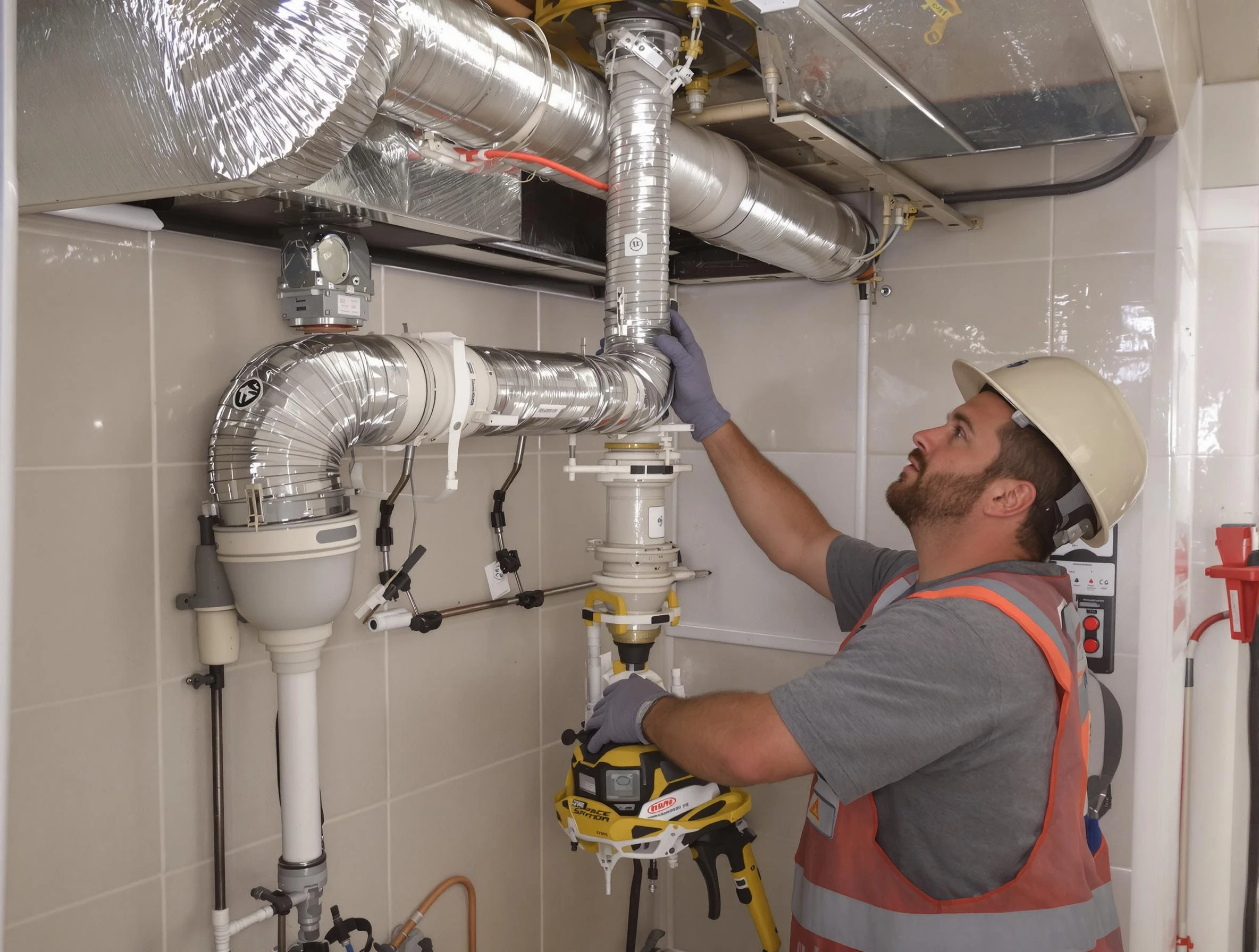 Billerica Dryer Vent Cleaning expert performing professional dryer vent repair and installation in Billerica